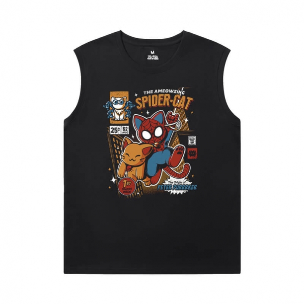 Camisetas sem mangas do Homem-Aranha maravilha a camisa dos Vingadores