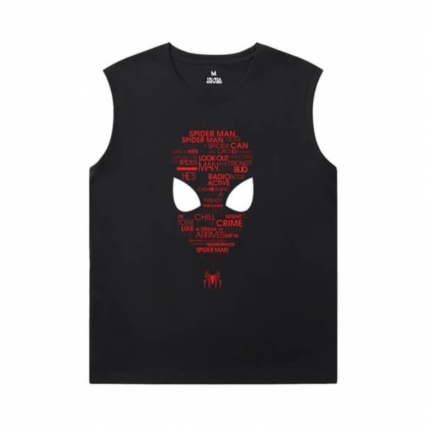 Camisetas sem mangas do Homem-Aranha para academia Marvel The Avengers Tees