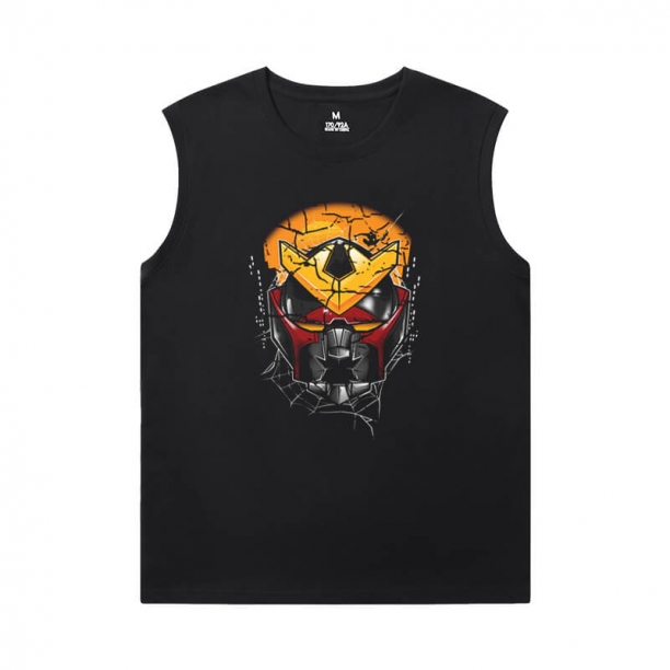 The Avengers Shirts Marvel Spiderman Black Sleeveless Tshirt