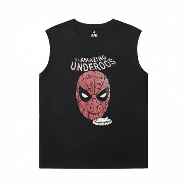 Camisa do Homem-Aranha Maravilha Os Vingadores Camisetas Sem Mangas Homens