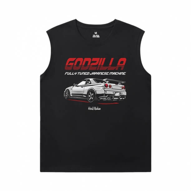 Chủ đề nóng GTR Shirts Racing Car Sleeveless Tshirt Đối với nam giới