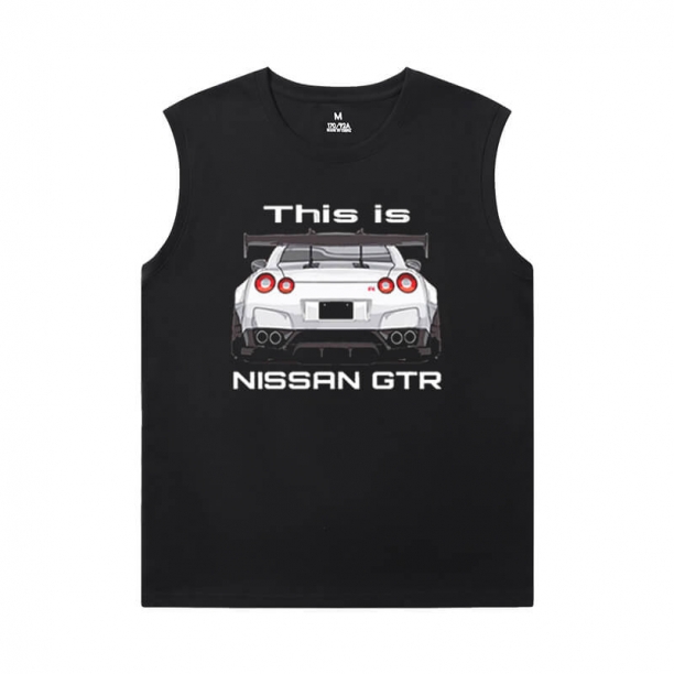 Racing Car Mens Graphic Sleeveless Shirts XXL GTR T-Shirts