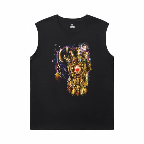 マーベル・サノス・メンズ オーバーサイズ ノースリーブTシャツ アベンジャーズ Tシャツ