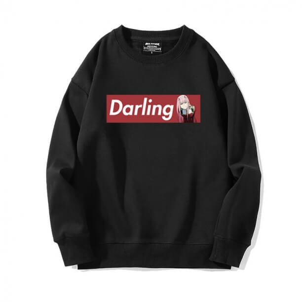 Darling În Franxx Sweatshirt Pulover negru