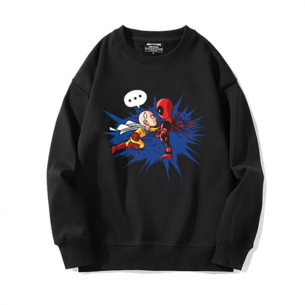 Nhật Bản Anime Một Punch Man Coat Đen Sweatshirt