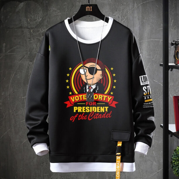 Rick y Morty sudaderas negro abrigo