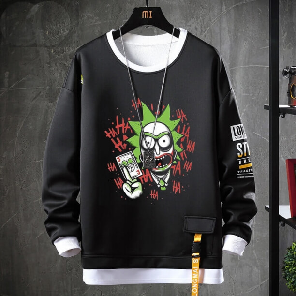 Rick and Morty Coat Fake Two-Piece Sweatshirts