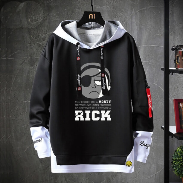 Rick and Morty Hoodie Fake Two-Piece Sweatshirts