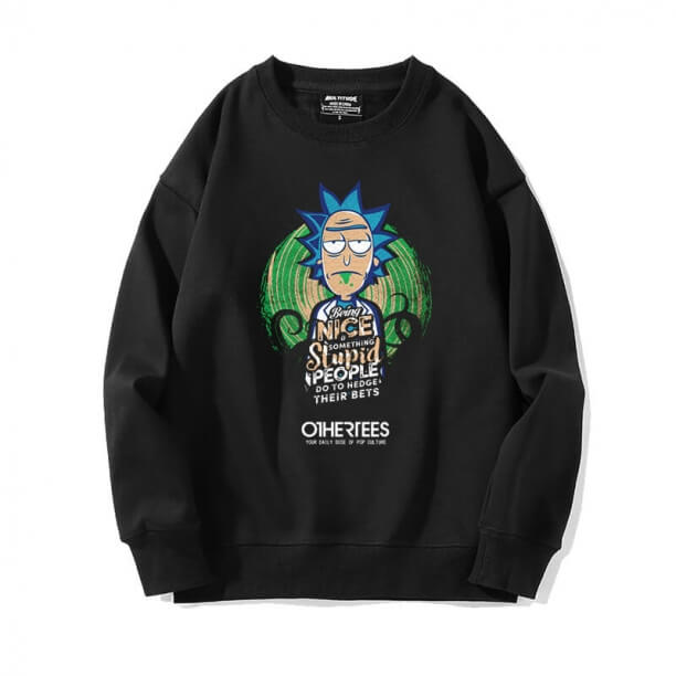 Rick and Morty Sweatshirt Black Sweater