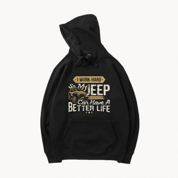 Car Hooded Coat Negro Jeep Wrangler Abrigo