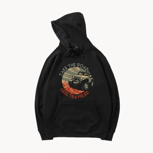 Bil hætteklædte jakke Pullover Jeep Wrangler Hoodie