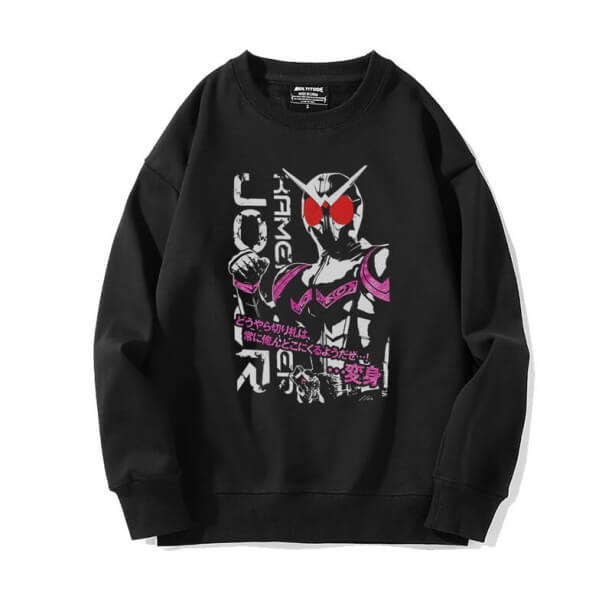 Masked Rider Sweatshirt Anime Áo len đen