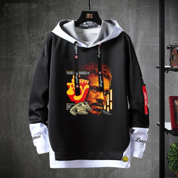 Star Wars Sweatshirt Áo khoác đen