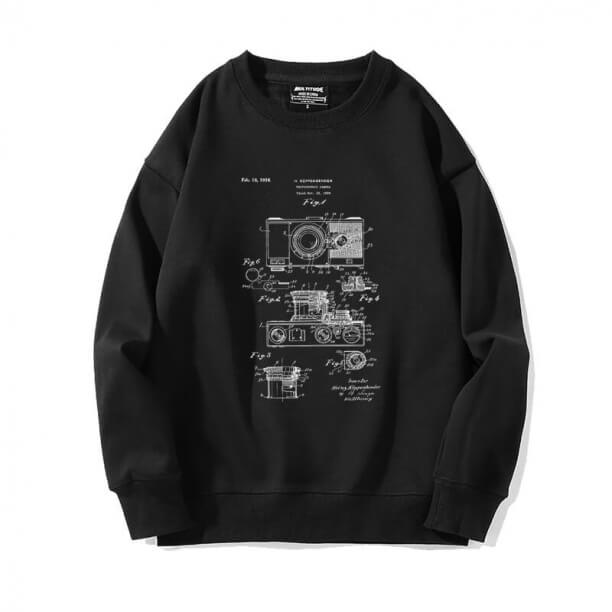 Fotoğrafçı Kazak Mürettebat Yaka Sweatshirt