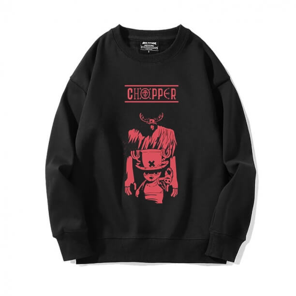 Black Chopper Sweatshirts Anime One Piece Jacket