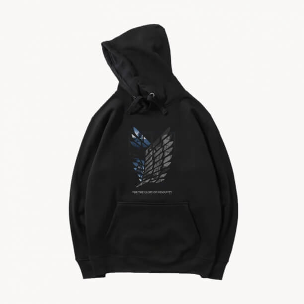 Tấn công vào Titan Sweatshirt Đen Hoodie