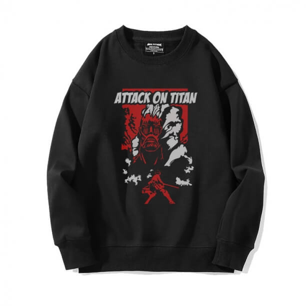 Titan Sweatshirt'ler crew Boyun Ceket Saldırı