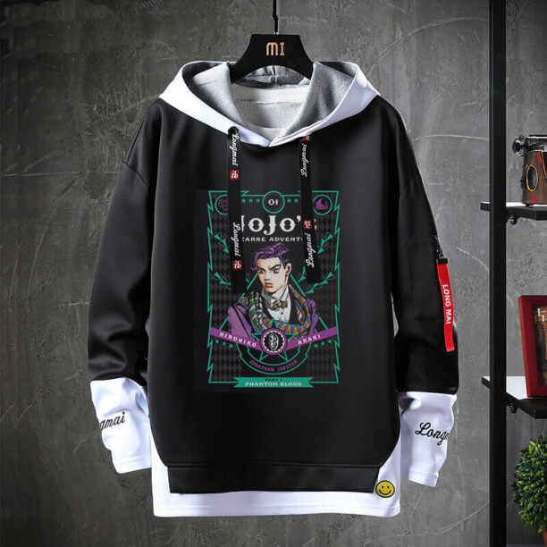 Vintage Anime JoJo’s Bizarre Adventure Tops Cool Kujo Jotaro Sweatshirts