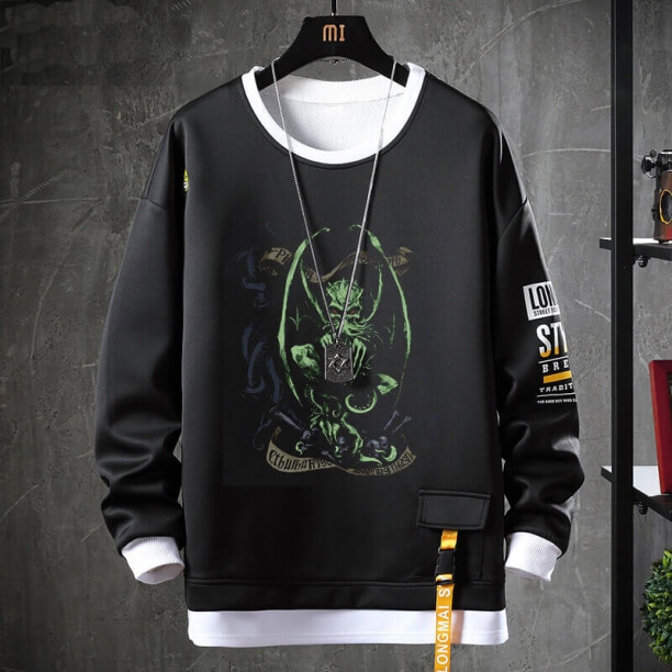 Cthulhu Mythos Sweatshirt Kişiselleştirilmiş Necronomicon Tops