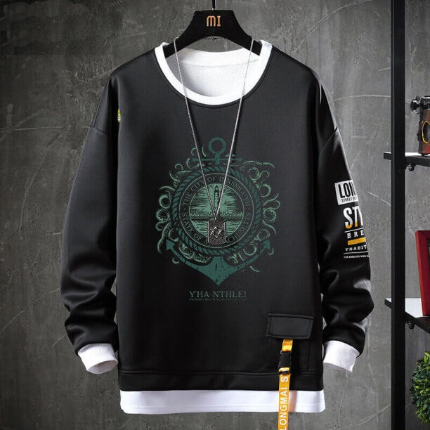 Cthulhu Mythos Hoodie Fake Hai mảnh Necronomicon Sweatshirts