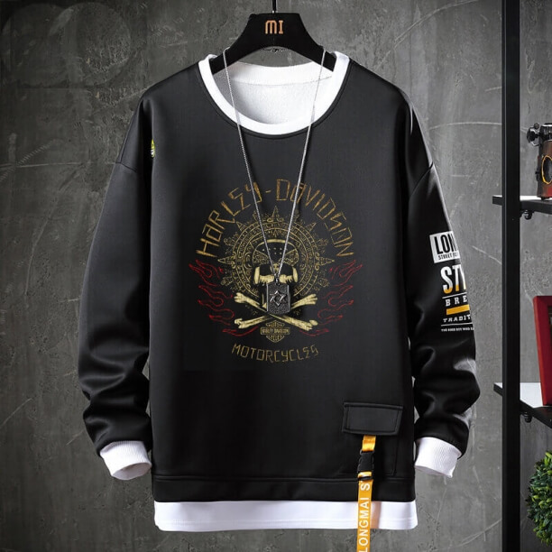 Harley-Davidson Hoodie Fals două piese Hanorac