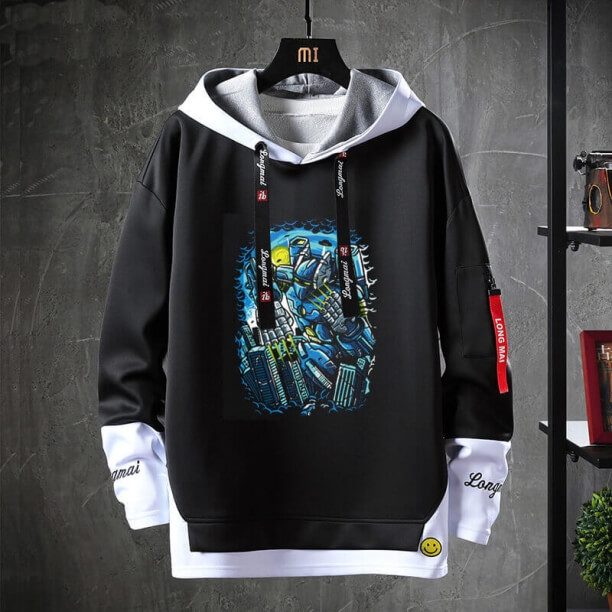 Gundam Sweater Faux sweat-shirts deux pièces