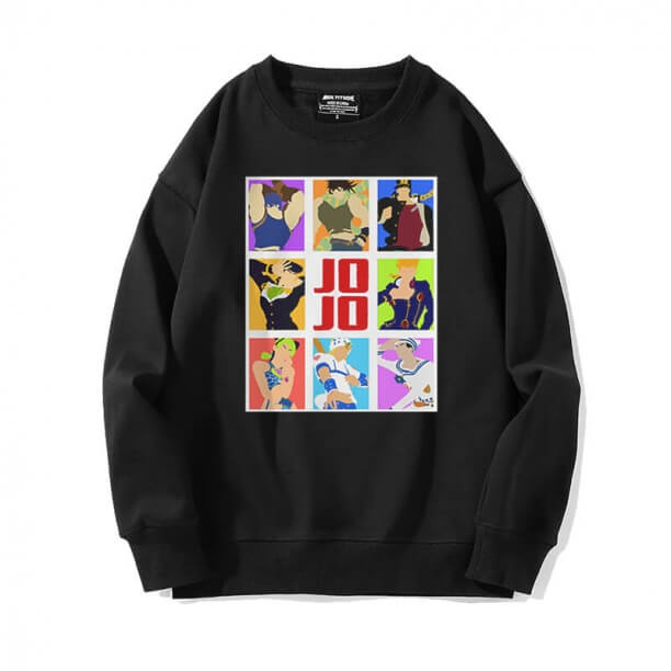 Crewneck Kujo Jotaro Kabát Hot Téma Anime JoJo Bizarní Dobrodružství Mikiny