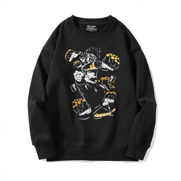 Sweat-shirt Vintage Anime JoJo Personnalisé Kujo Jotaro