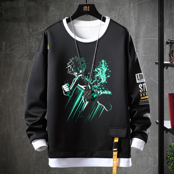 Palsu Dua Potong Kaus Anime Jepang My Hero Academia Sweater