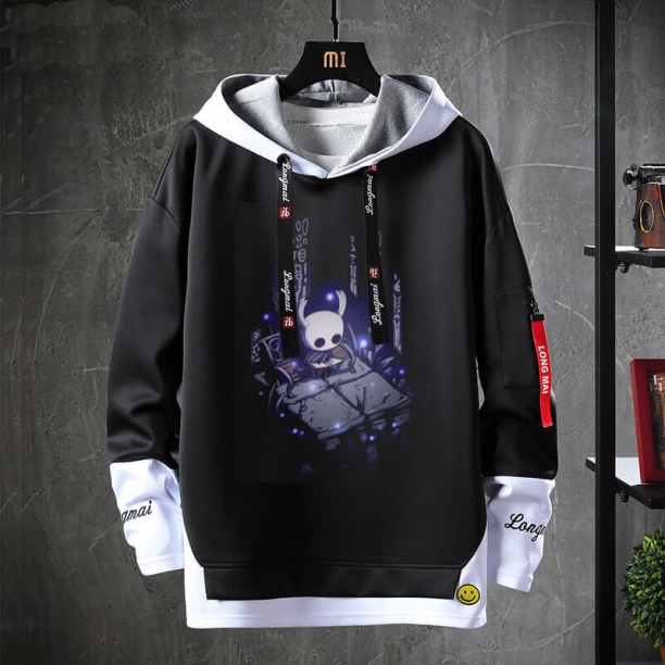 Hollow Knight Coat Fake Two-Piece Sweatshirts