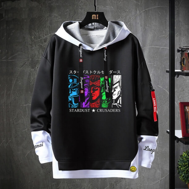 Kvalitet Sweater Hot Topic Anime JoJo's Bizarre Adventure Sweatshirts