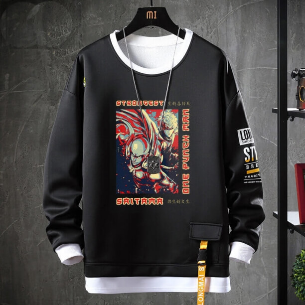 Một Punch Man Sweatshirts Anime Cá nhân Jacket