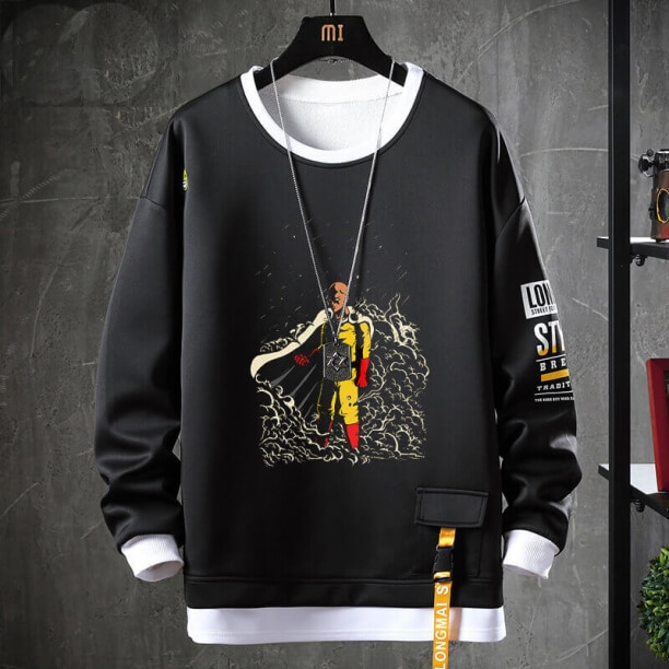 Hot Emne Hoodie Vintage Anime One Punch Man Sweatshirt