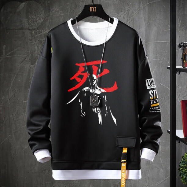 One Punch Man Sweatshirt Hot Topic Anime Pull personnalisé
