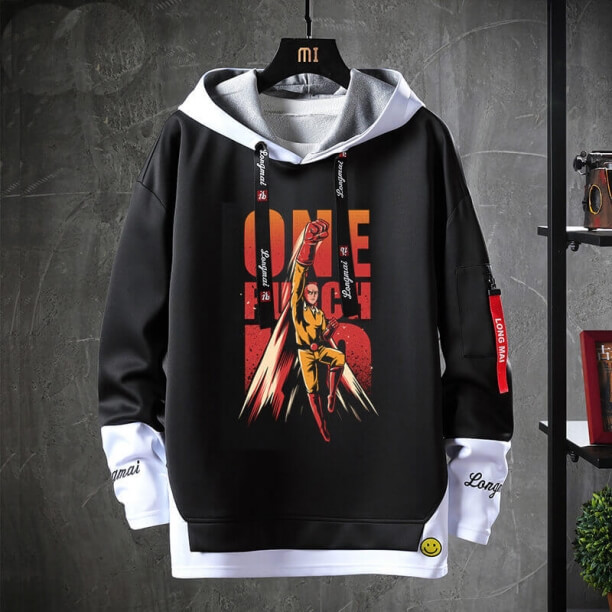 Chất lượng Sweatshirts Hot Topic Anime One Punch Man Jacket