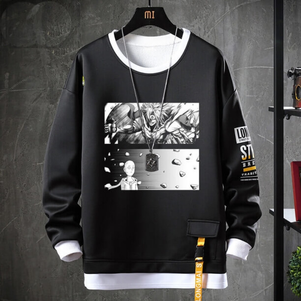 Vintage Anime One Punch Man Sweater Cool Sweatshirts