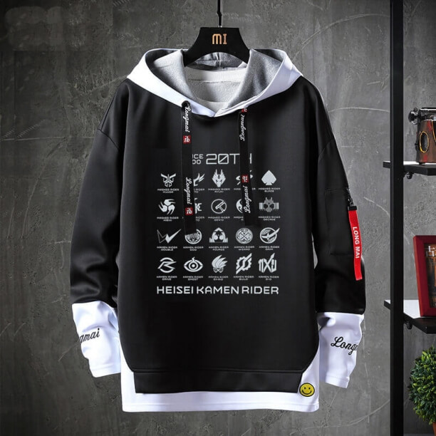 HeißeS Thema Mantel Vintage Anime maskierte Reiter Sweatshirts