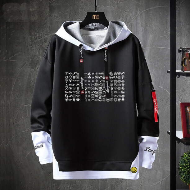 Heißes Thema Sweatshirt Vintage Anime maskierte Reiter Mantel