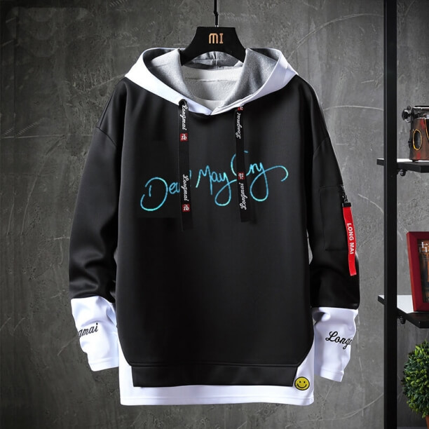 Heißes Thema Nero Hoodie Devil kann weinen Sweatshirt