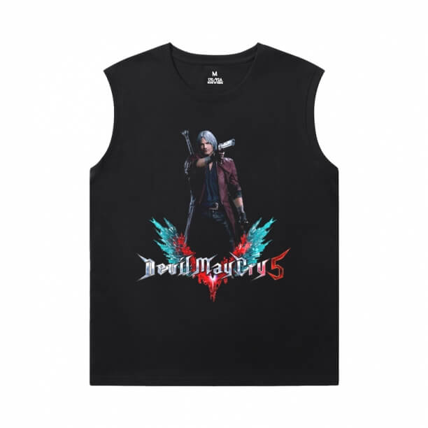 Devil May Cry Men'S Sleeveless Graphic T Shirts Cool Nero Tee