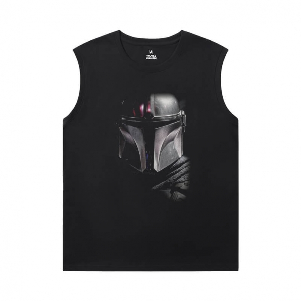 Mandalorian Sleeve T Shirt Negru Personalizate Yoda Shirt