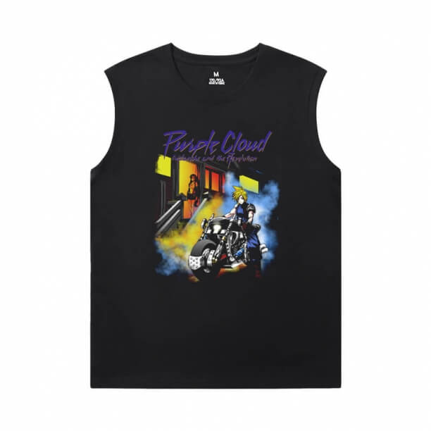 Final Fantasy Mens Sleeveless Sports T Shirts Quality Tee