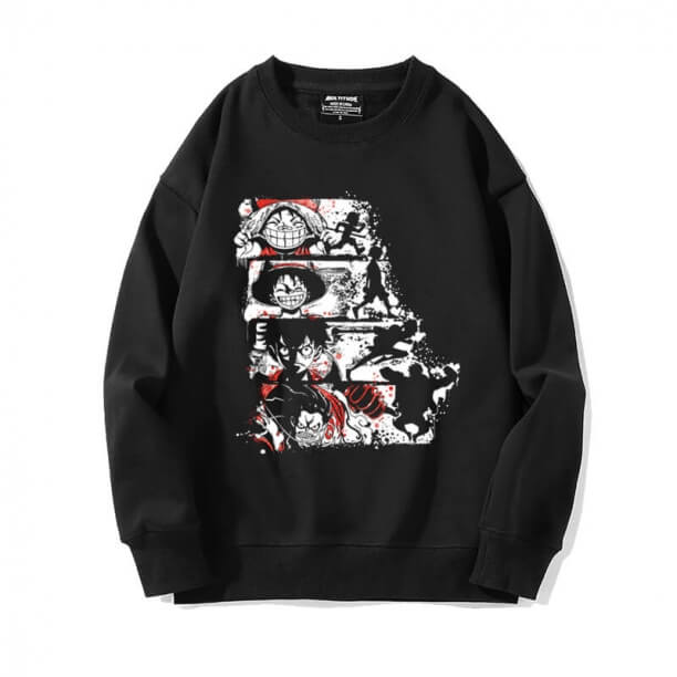 Anime One Piece Sweater Cool Luffy Moletom