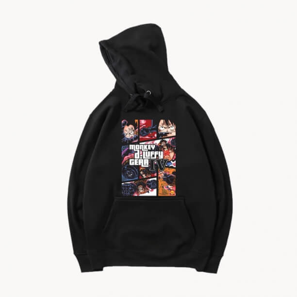 Chủ đề nóng Anime One Piece Hoodie cá nhân hóa áo khoác trùm đầu Luffy