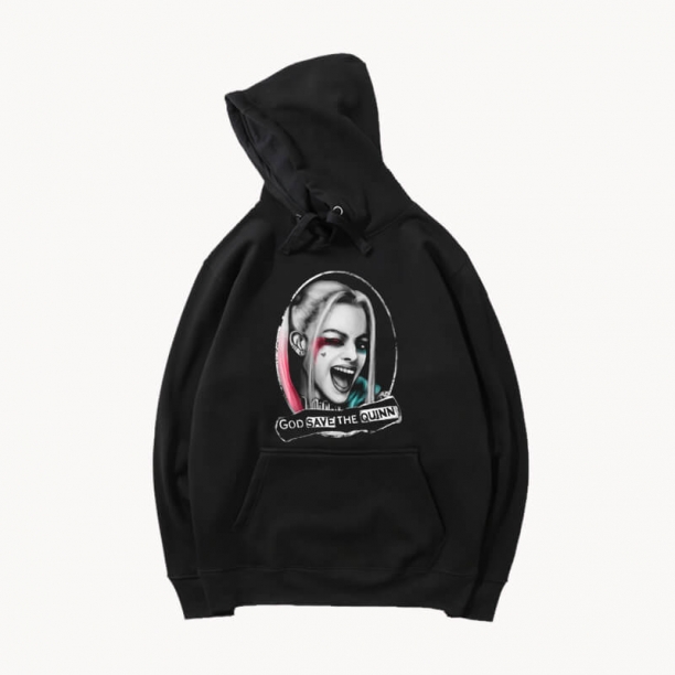 Birds of Prey Harley Quinn Sweatshirt Black Hoodie