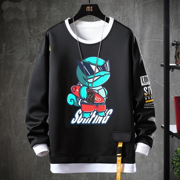 Pokemon Áo len Cool Squirtle Sweatshirt