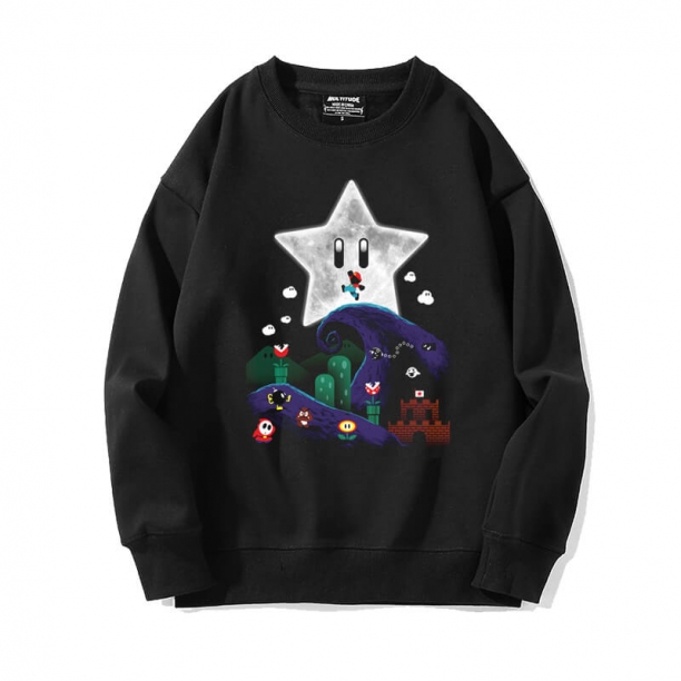 Mario Sweater Crew Neck Sweatshirts