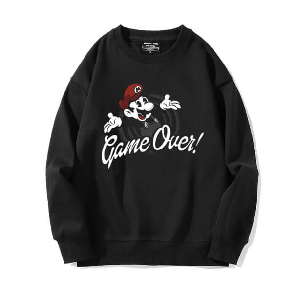 Black Sweatshirts Mario Jacket