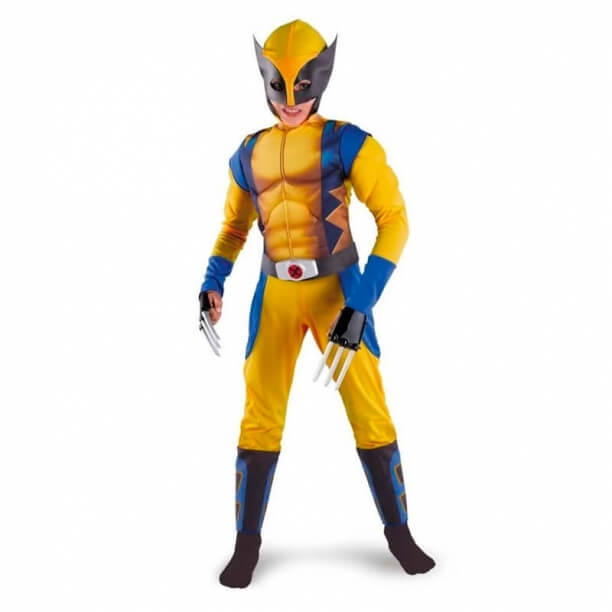 X-man Logan Cosplay Costume Kids Superhero Costume Halloween Stage Performance