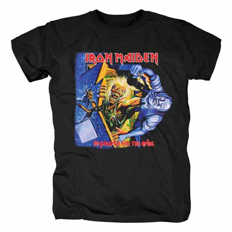 Iron Maiden No Prayer For The Dying T-Shirt Uk Metal Rock Band Shirts ...
